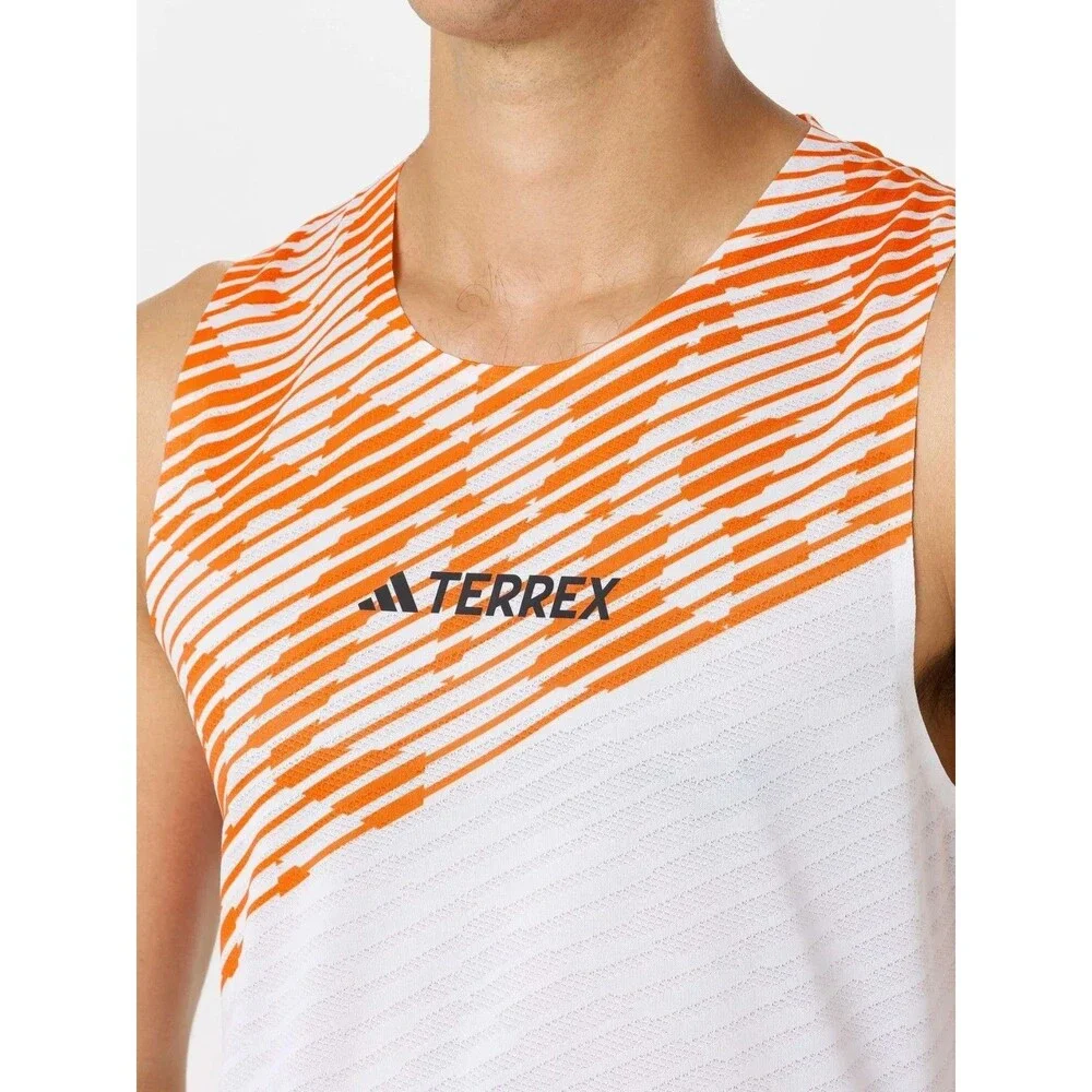 Adidas Terrex Pro Techrock running Tank Top  Singlet JX2831 White Men's 2XL NEW